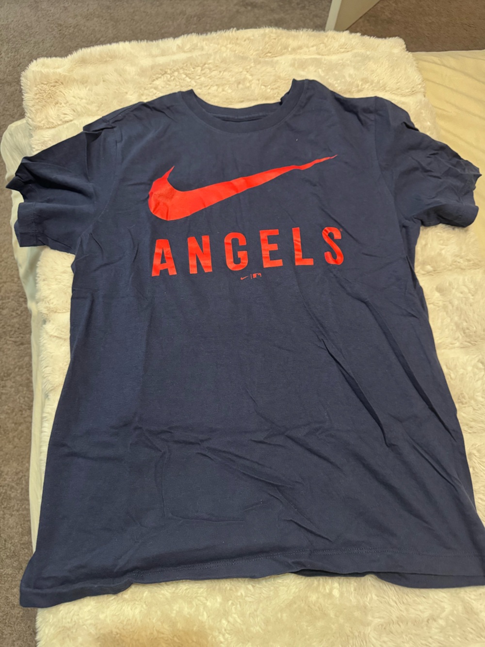 Nike Navy Tee with White Logo
